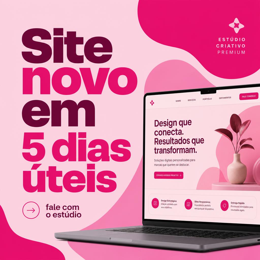 Mockup de carrossel para redes sociais criado pelo Flora Studio